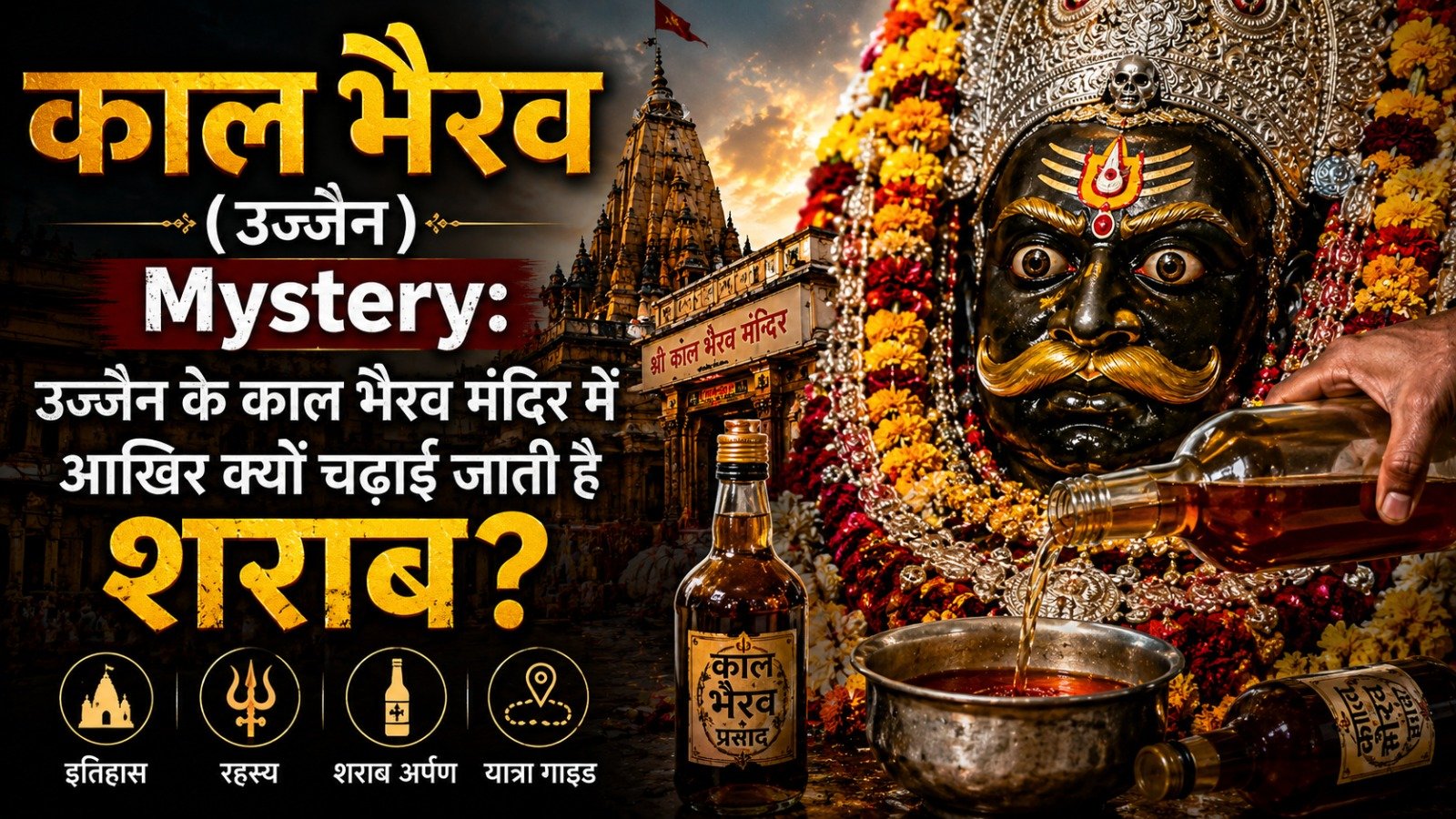 Kaal Bhairav (Ujjain) Mystery: उज्जैन के काल भैरव मंदिर में आखिर क्यों चढ़ाई जाती है शराब?