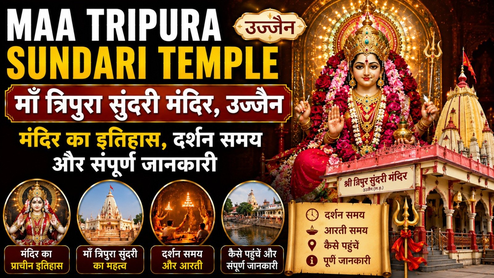 Maa Tripura Sundari Temple Ujjain: मंदिर का इतिहास, दर्शन समय और संपूर्ण जानकारी