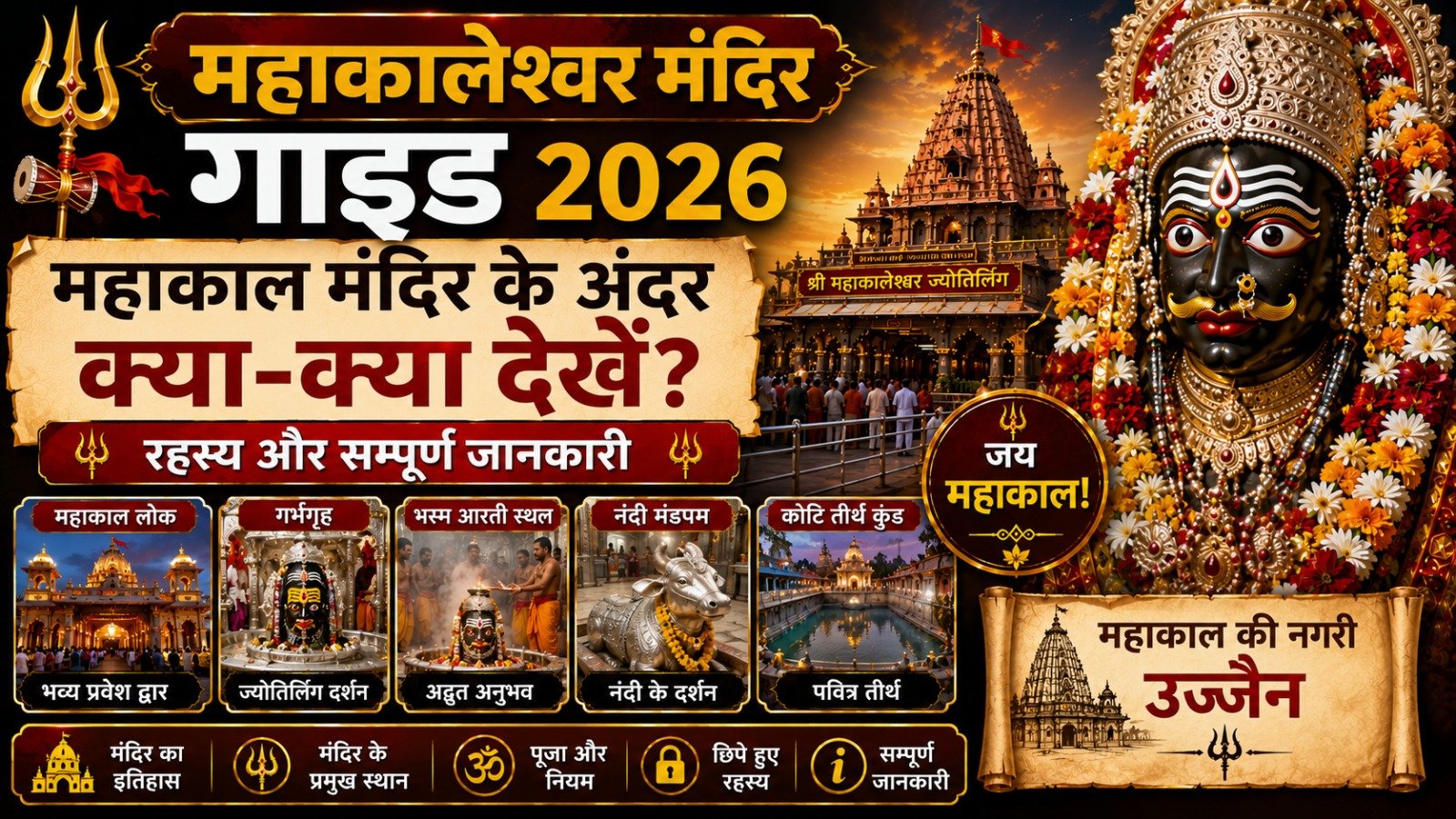 Mahakaleshwar Temple Guide 2026: महाकाल मंदिर के अंदर क्या-क्या देखें? (रहस्य और सम्पूर्ण जानकारी)