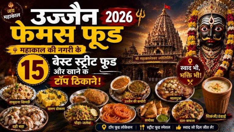 Ujjain Famous Food 2026: महाकाल की नगरी के 15 बेस्ट स्ट्रीट फूड और खाने के टॉप ठिकाने!