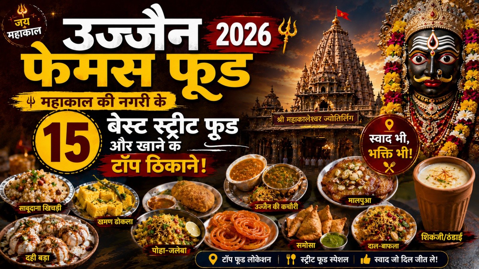 Ujjain Famous Food 2026: महाकाल की नगरी के 15 बेस्ट स्ट्रीट फूड और खाने के टॉप ठिकाने!