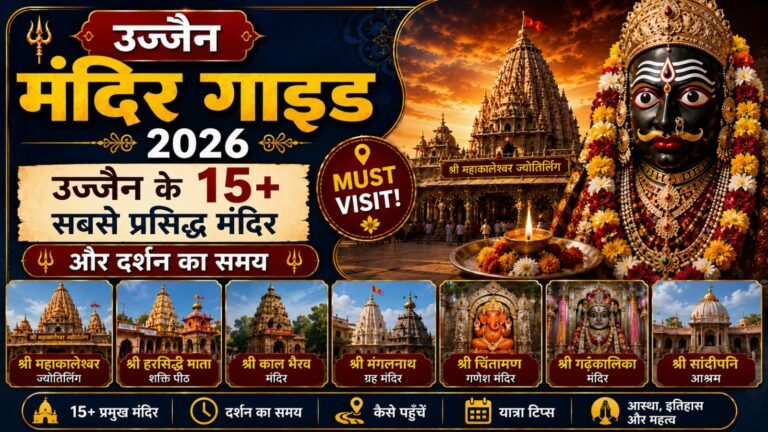 Ujjain Temples Guide 2026: उज्जैन के 15+ सबसे प्रसिद्ध मंदिर और दर्शन का समय (Must Visit!)