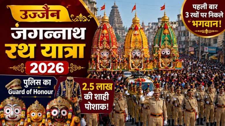 Ujjain Jagannath Rath Yatra 2026: पहली बार 3 रथों पर निकले भगवान, पुलिस का Guard of Honour और 2.5 लाख की शाही पोशाक!