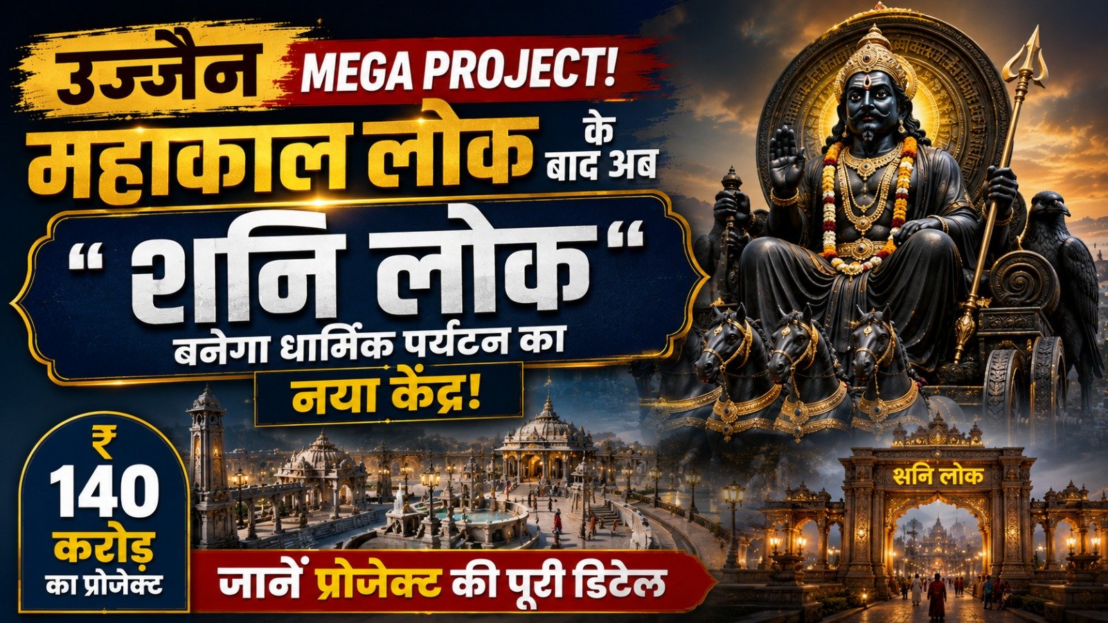 Ujjain Mega Project! Mahakal Lok के बाद अब 'Shani Lok' बनेगा धार्मिक पर्यटन का नया केंद्र, जानें 140 करोड़ के प्रोजेक्ट की डिटेल